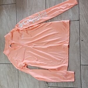 Columbia Coral Zip-Up Long Sleeve Shirt